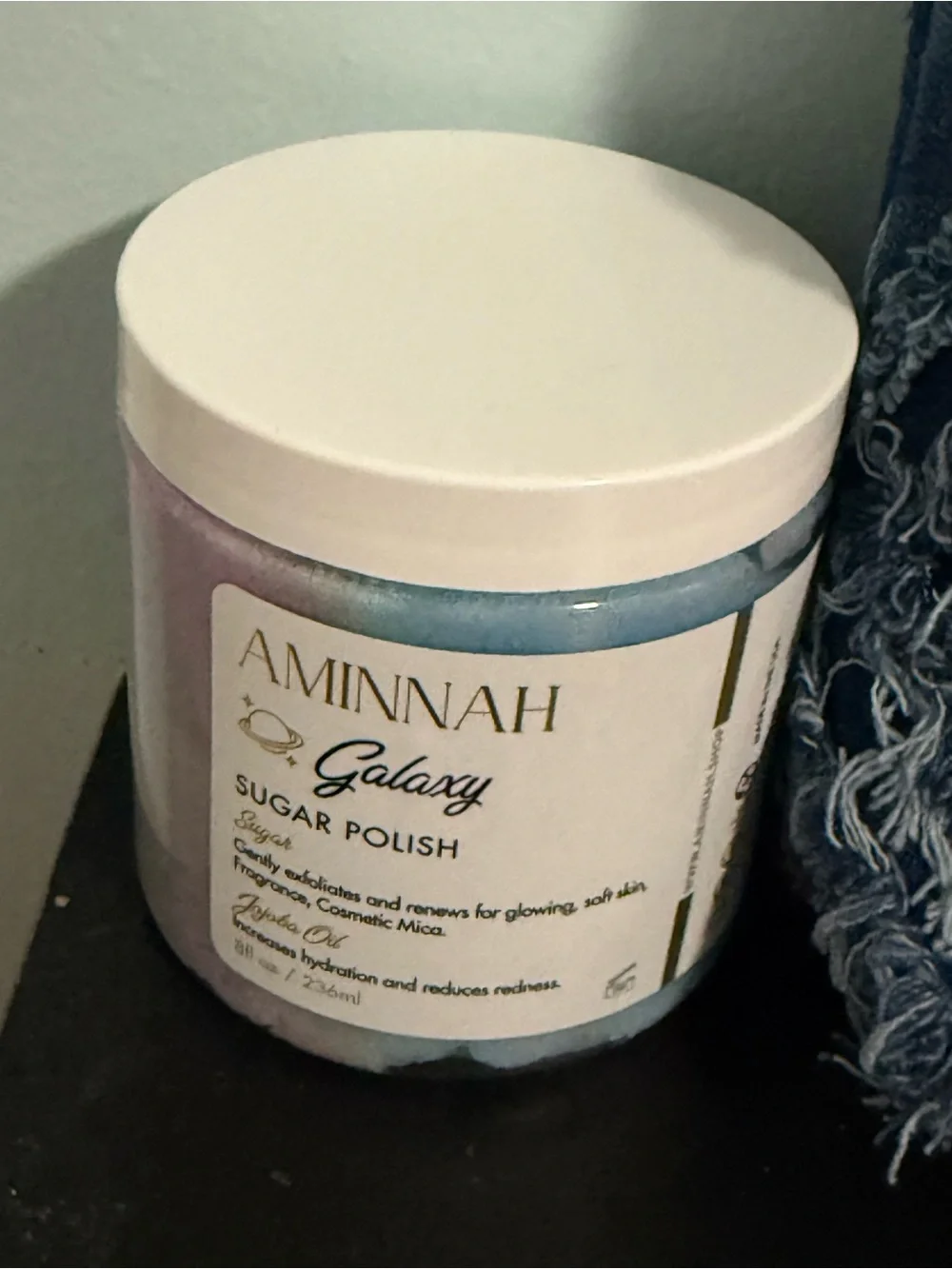 Aminnah Bundle includes: Frayed Denim crossbody bag and 2 Aminmah products! New